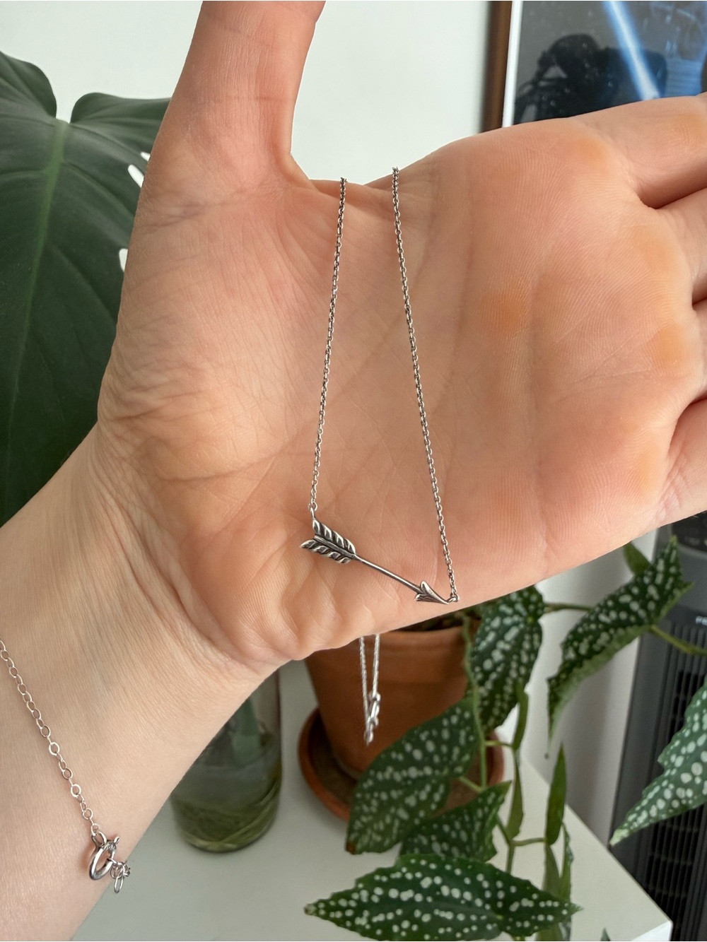 RARE Tiffany & Co. Silver Arrow Pendant Necklace